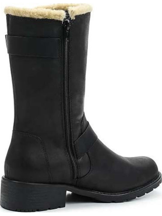 Orinoco Art Zip Cizme Dama Din Piele Negre