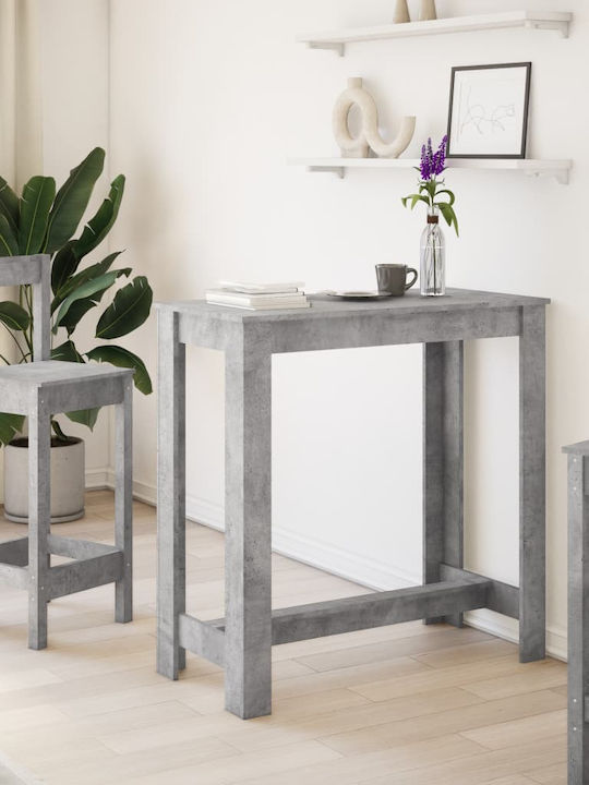 Table Bar Wooden Grey 102x50x103.5cm