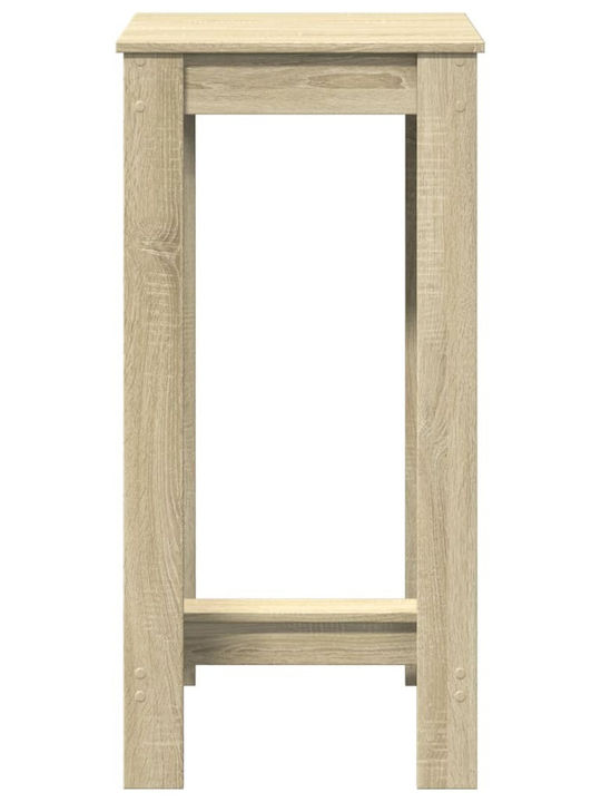 Τραπέζι Μπαρ Ξύλινο Καφέ 51x50x103.5εκ.