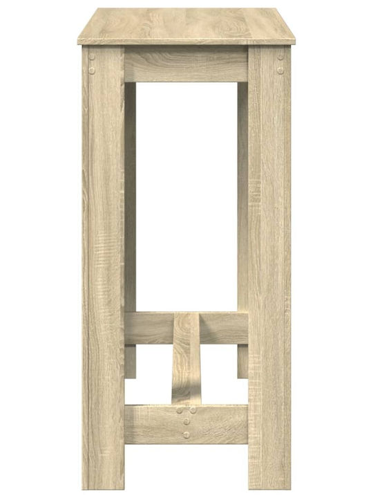 Τραπέζι Μπαρ Ξύλινο Καφέ 102x50x103.5εκ.