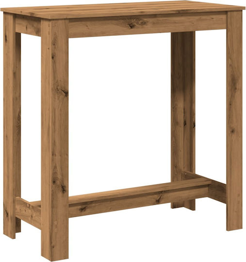 Artisian Square Bar Table Wooden Brown 102x50x103.5cm