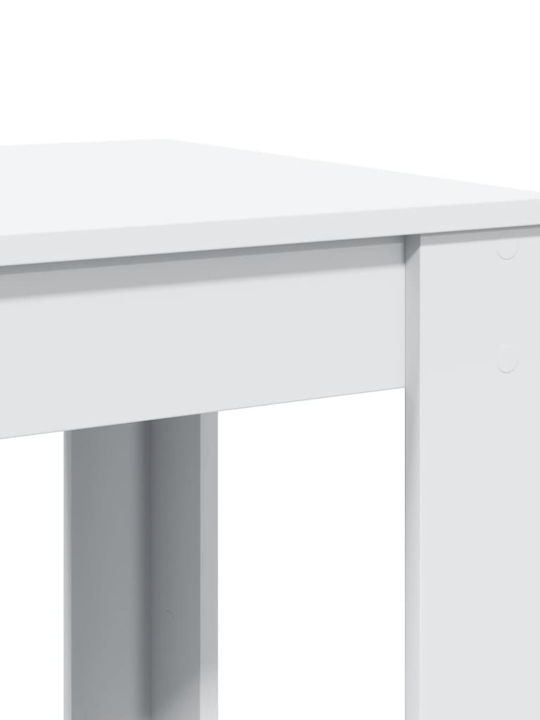 Table Bar Wooden White 102x50x103.5cm