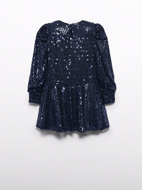 Abel & Lula Kids Dress with Sequins Blue