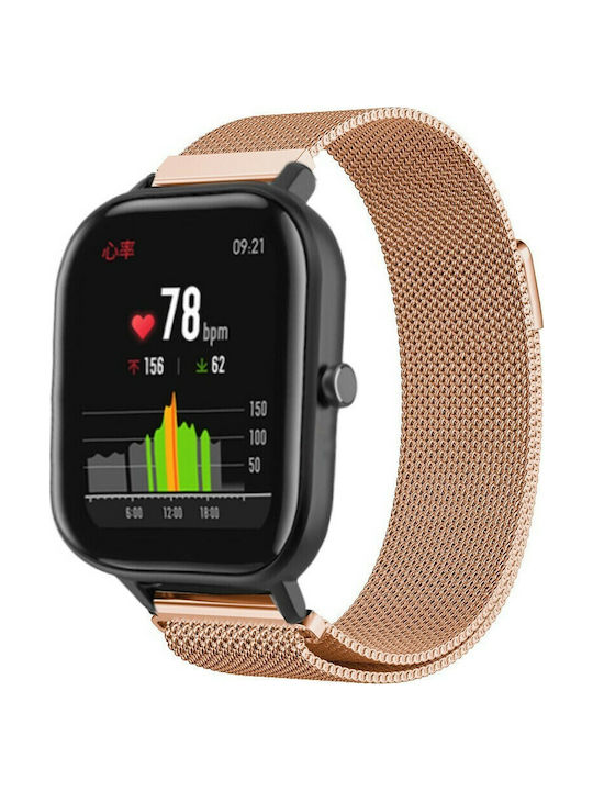 Strap Stainless Steel Rose Gold (Amazfit GTS)