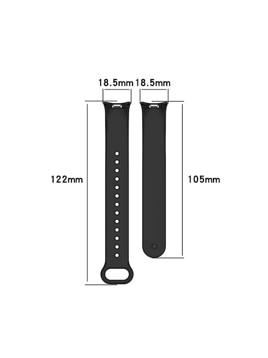 Techsuit Watchband W014 Strap Silicone with Pin Green (Xiaomi Mi Band 8 / 8 NFC / 9 / 9 NFC)