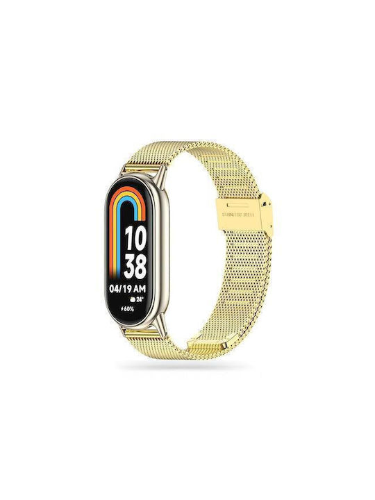 Tech-Protect Λουράκι Ανοξείδωτο Ατσάλι Χρυσό (Smart Band 8 / 8 NFC)