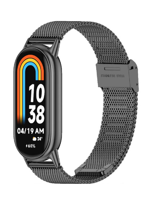 Tech-Protect Milaneseband Strap Stainless Steel Black (Smart Band 8 / 8 NFC)