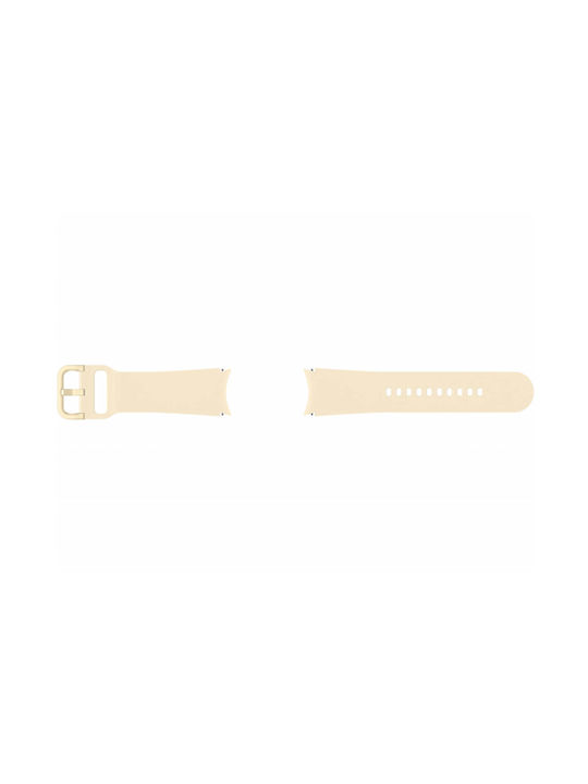 Samsung Λουράκι Σιλικόνης Μπεζ (Galaxy Watch4/5/6/7/FE/4 Classic/6 Classic/5 Pro)