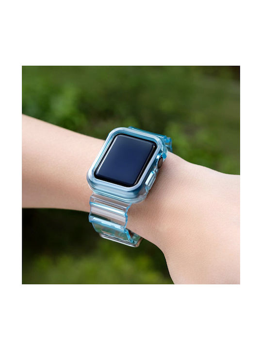 Hurtel Light Set Case & Band Λουράκι Σιλικόνης Μπλε (Apple Watch 44mm)