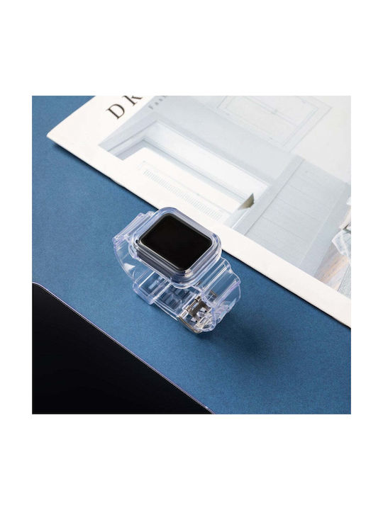 Hurtel Light Set Case & Band Λουράκι Σιλικόνης Μπλε (Apple Watch 44mm)