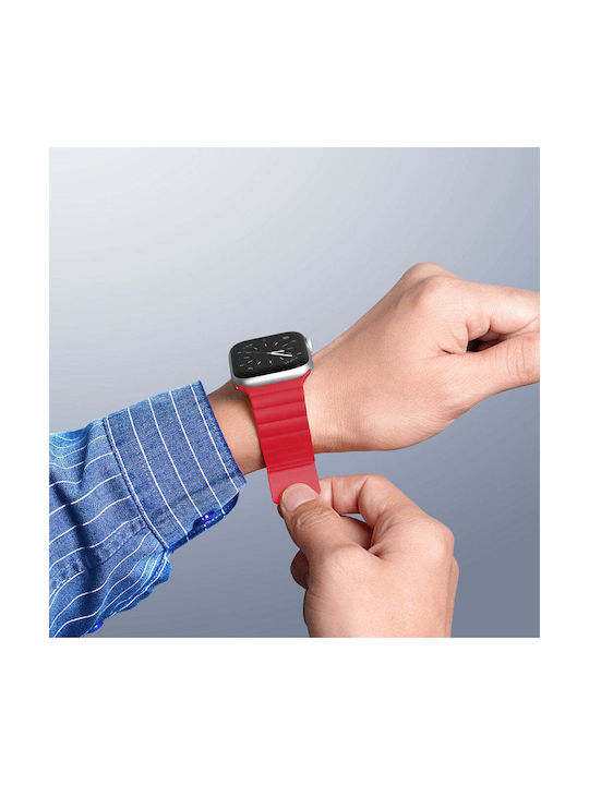 Dux Ducis Magnetic Λουράκι Μεταλλικό Κόκκινο (Apple Watch 38/40/41mm)