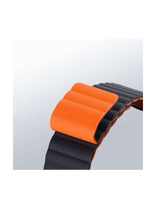 Dux Ducis Magnetic Λουράκι Σιλικόνης Black / Orange (Apple Watch 38/40/41mm)