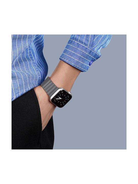 Dux Ducis Magnetic Λουράκι Σιλικόνης Grey / Orange (Apple Watch 38/40/41mm)