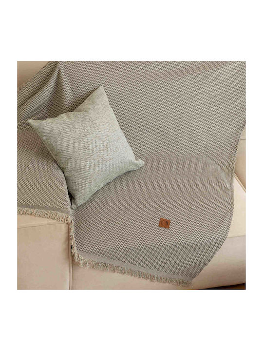 Borea Sicily Sofa Throw 2 Seater Chenille 180x250cm Grey