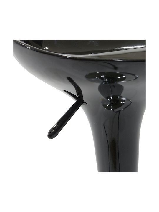 Stool Bar Felice with Adjustable Height Black-Chrome Base 40x43x84cm