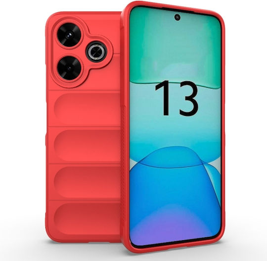 Magic Shield Back Cover Σιλικόνης Κόκκινο (Redmi 13 / Poco M6 4G)