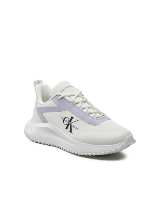 Calvin Klein Eva Runner Sneakers Bright White / Lilac