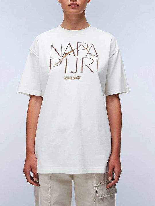 Napapijri Γυναικείο T-shirt Off White