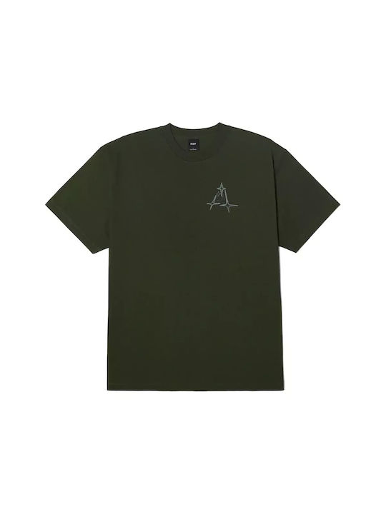 HUF Men's Short Sleeve T-shirt Hunter Green