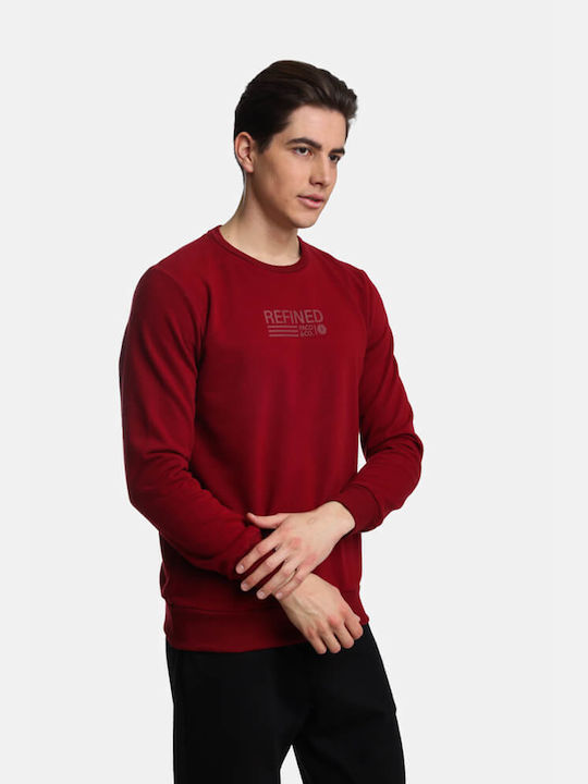 Paco & Co Herren Sweatshirt Bordeaux