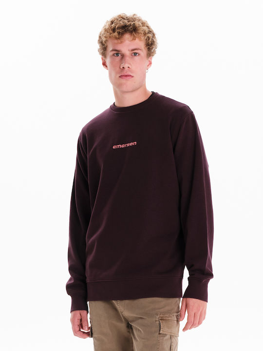 Emerson Herren Sweatshirt Burgundisch