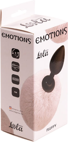 Emotions Fluffy Anal Plug Weiß