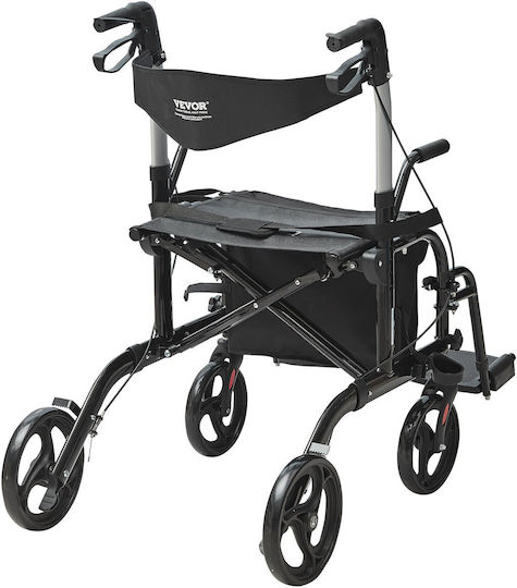 Vevor Αναπηρικό Αμαξίδιο 21.7" Πτυσσόμενο 100cm EHYZXQCKJLQ8L86XDV0 Μαύρο