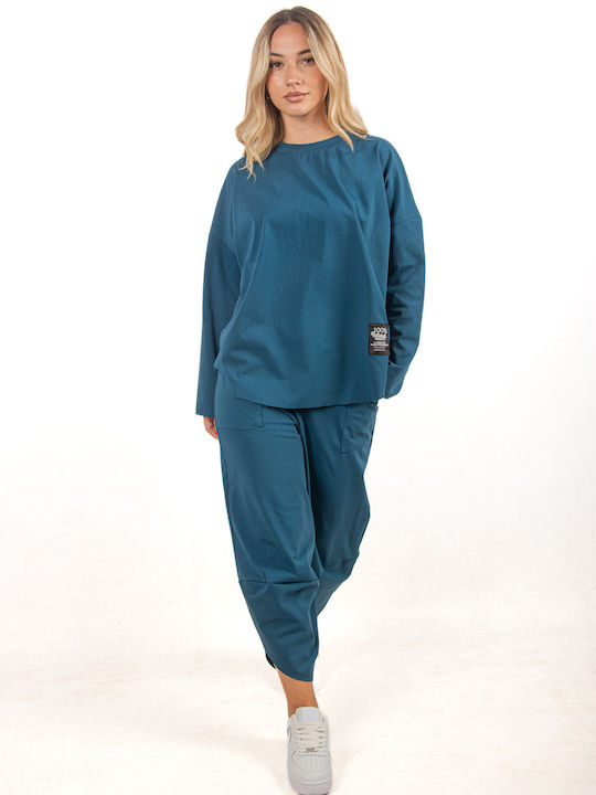 Ellen Women's Blue Set with Trousers