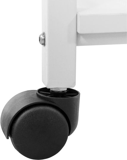 Kosmetischer Friseurwagen Helfer 1 Schublade 3 Regale 47,5 x 40 x 85,5 cm Weiß
