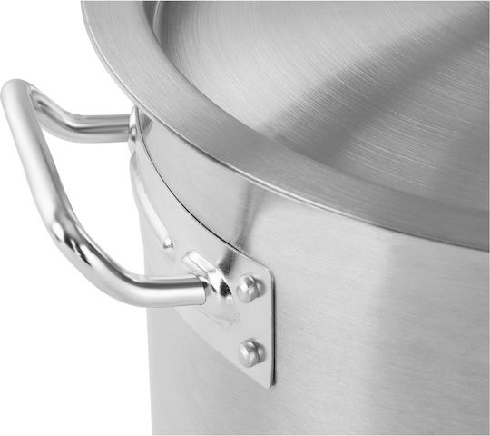 Royal Catering Stainless Steel Cooking Pot Lid Induction Cooktop 71 L