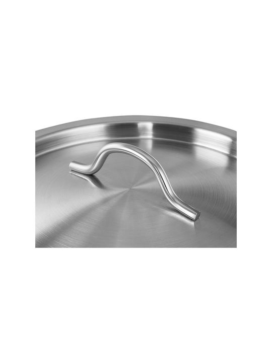 Royal Catering Stainless Steel Cooking Pot Lid Induction Cooker 21 L