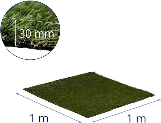 Artificial Grass Terrace Balcony Soft 30 Mm 20/10 Cm 100 X 100 Cm