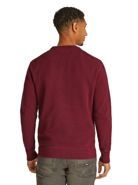 Tommy Hilfiger Men's Long Sleeve Sweater Deep Rouge