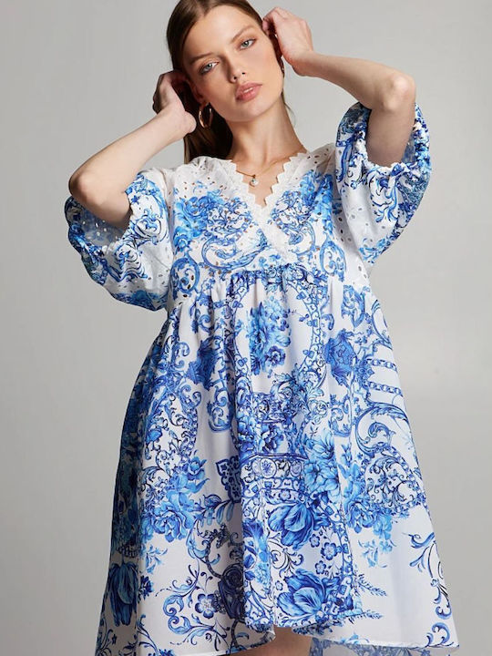 Summer Mini Dress Porcelain
