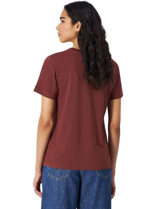 Champion Damen T-shirt Burgundisch