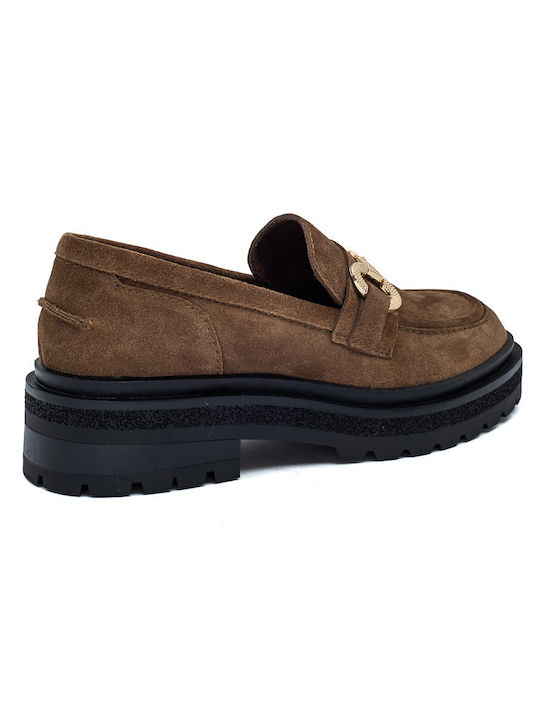 Franchesca Moretti Women's Moccasins in Brown Color