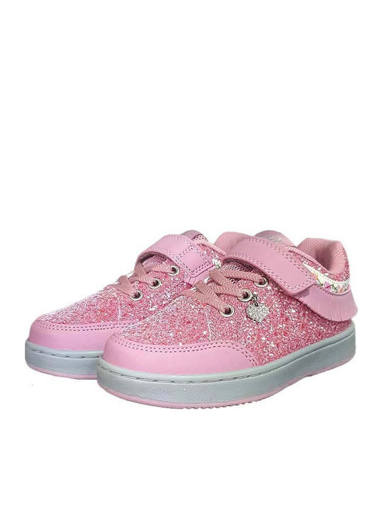 Kids Sneakers with Scratch Pink