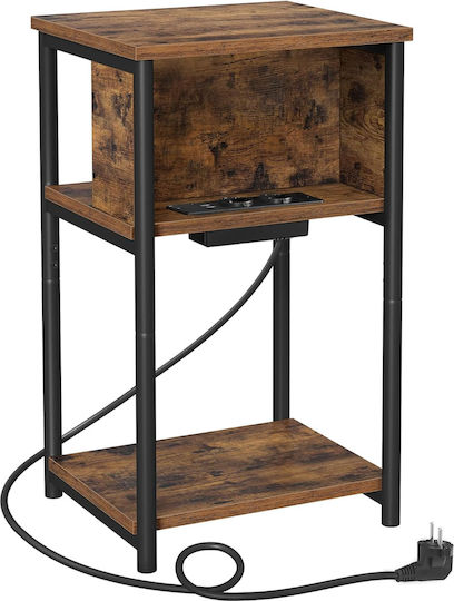 Side Table L30xW34xH58cm. Brown