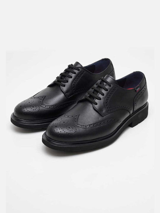 Δερμάτινα Ανδρικά Oxfords Μαύρα
