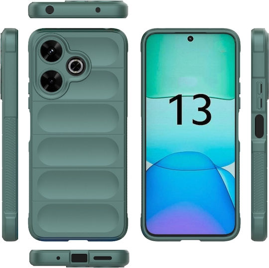 Magic Shield Back Cover Σιλικόνης Πράσινο (Redmi 13 / Poco M6 4G)