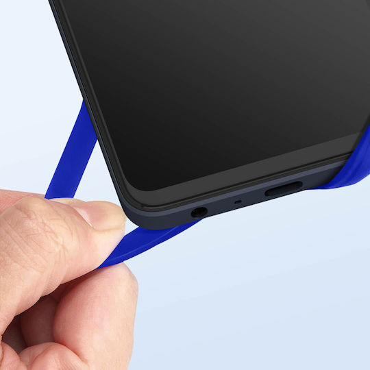 Universelle Lanyard-Hülle Smartphones Kartenhalter Halsbeutel Serie Marineblau