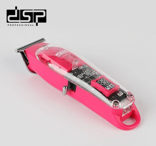 DSP 91209 Επαγγελματική Επαναφορτιζόμενη Κουρευτική Μηχανή Ροζ 615730