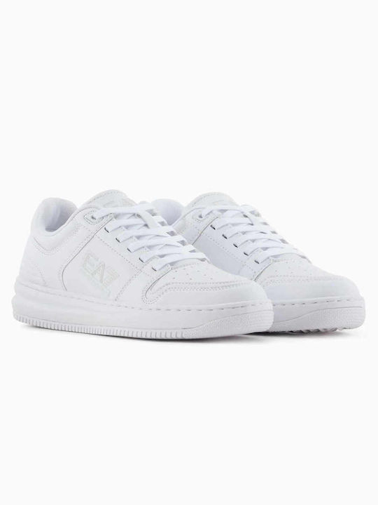 Emporio Armani Bărbați Sneakers Albe