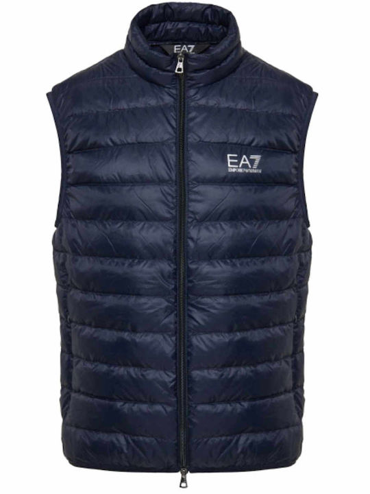 Sleeveless Jacket Puffer Navy Blue