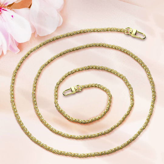 Chain Phone Jewelry Palm Chain 120cm Jaune Dorée