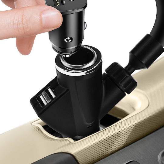 KFZ-Halterung Zigarettenanzünder + 2 USB-Anschlüsse + 1x Zigarettenanzünder