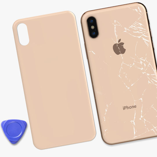 Clappio Battery Cover Iphone Xs Compatible Light Pink
