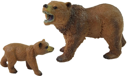 Lean Toys Urs Grizzly Cu Pui