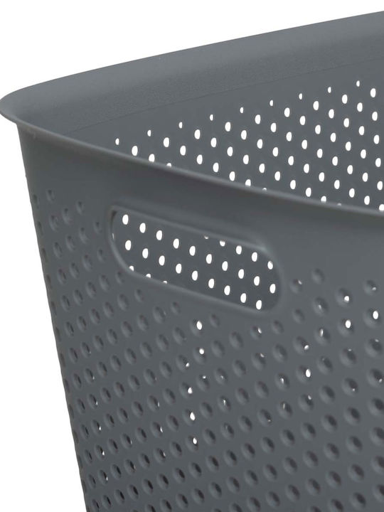 5Five Storage Basket Plastic Gray 17lt 1pcs