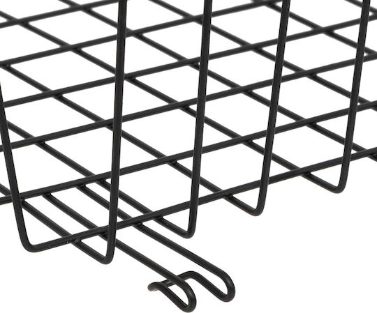 5Five Raft Suspendat F-V Metalic 31.5x31x12cm Negru